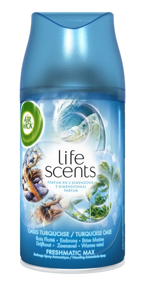 Airwick Air Wick Freshmatic Automatische Spray Life Scents Turquoise Oase - 6 x 250 ml - Navulling - Voordeelverpakking