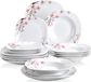 VEWEET Service de table 'Annie', 18 pièces en porcelaine, service pour 6 personnes