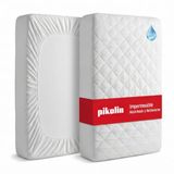 Pikolin Home Silktouch Matrasbeschermer, waterdicht, gevoerd en ademend, Öko-Tex-gecertificeerd, voor bedden met een breedte van 105 cm tot 32 cm hoogte, matrasbeschermer, 105 x 190/200 cm