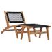 VidaXL Lounge Tuinstoel Polyester, Teak
