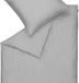 Schöner Wohnen Pure Parure de lit Coton satiné Gris Uni Fermeture éclair Unisexe Adultes 200x200 cm