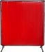 Protection de soudage / Rideau de soudage – Cadre en fibre de verre et acier au carbone – 183x183 cm – Mobile – Rouge