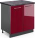 Vicco Fame-Line Meuble sous lavabo – 80 cm, WB anthracite bordeaux brillant