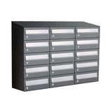 Allux Hive Set 3-Breed, 5-Hoog Met Dak Antraciet