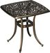 Outsunny Table d'appoint de jardin - Table bistrot en aluminium - Table de balcon - Bronze