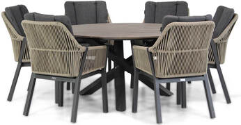 Lifestyle Garden Furniture Lifestyle Verona/Ancona 150 cm dining tuinset 7-delig