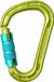 EDELRID HMS Magnum Triple II grote HMS karabiner met veilige sluiting groen