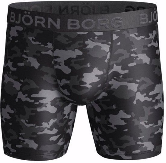 BjÃ¶rn Borg heren performance 1pack Tonal Camo Black - maat S