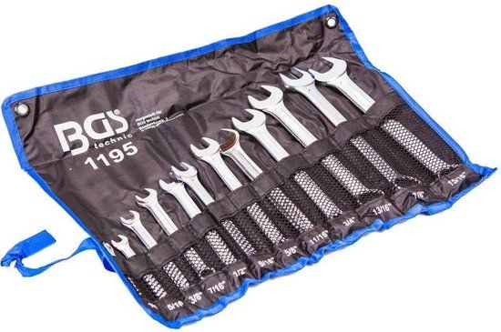 BGS - Ring steeksleutelset - 12-delig - Inches - Chroom Vanadium staal