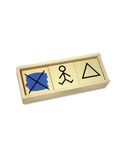 ANDREU Toys Logische Blokken Houten Meerkleurig 24 Stuks