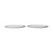 Ferm Living Assiettes Sonae lot de 2 Gris-blanc, Ø28 cm