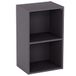 Vida Designs Oxford 2 Laag Kubus Boekenkast, Modern Space-Saving Opbergmeubel for Woonkamer, Slaapkamer or Kantoor, Vrijstaand Display Shelf, H54xW32xD24cm (Grijs)