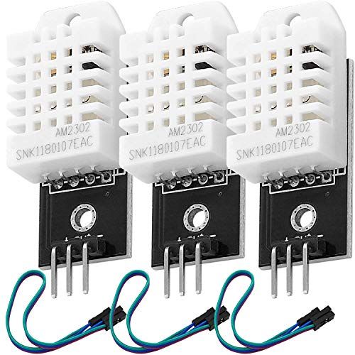 AZ Delivery 3 x DHT22 AM2302 Temperatuursensor en Vochtigheidssensor met Bord en Kabel compatibel met Arduino Inclusief E-Book!