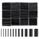 Krimpkousenset, Carehabi Krimpkousenset, 1000 stuks, zwart, waterdicht, 1-13 mm