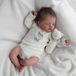 Poupée réaliste pour bébé, 46 cm, en silicone, avec des membres articulés