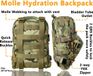 Unyqoos® Sac à dos tactique MOLLE, 2 litres, Nylon, Vert