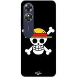 Maniacase Hoesje Oppo A17 One Piece Piraten Rap en Strohoed