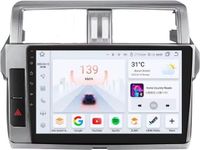 Happiq Toyota Autoradio met Bluetooth en CarPlay voor Toyota Land Cruiser Prado 150 (2013–2017) – Compatibel met Apple en Android – Stereo-installatie – Navigatiesysteem – 6 GB RAM, 64 GB opslaggeheugen
