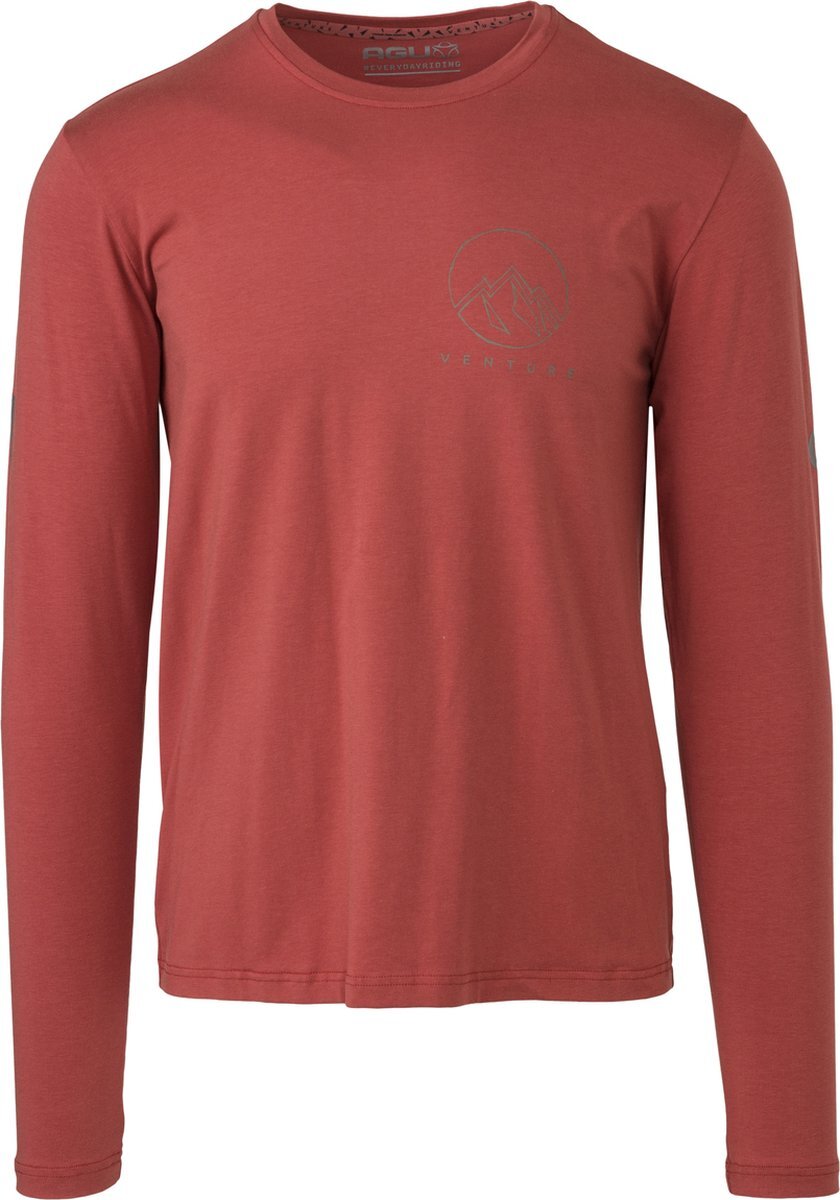 AGU Performance Long Sleeve T-shirt Venture Unisex - Rood - XXXL