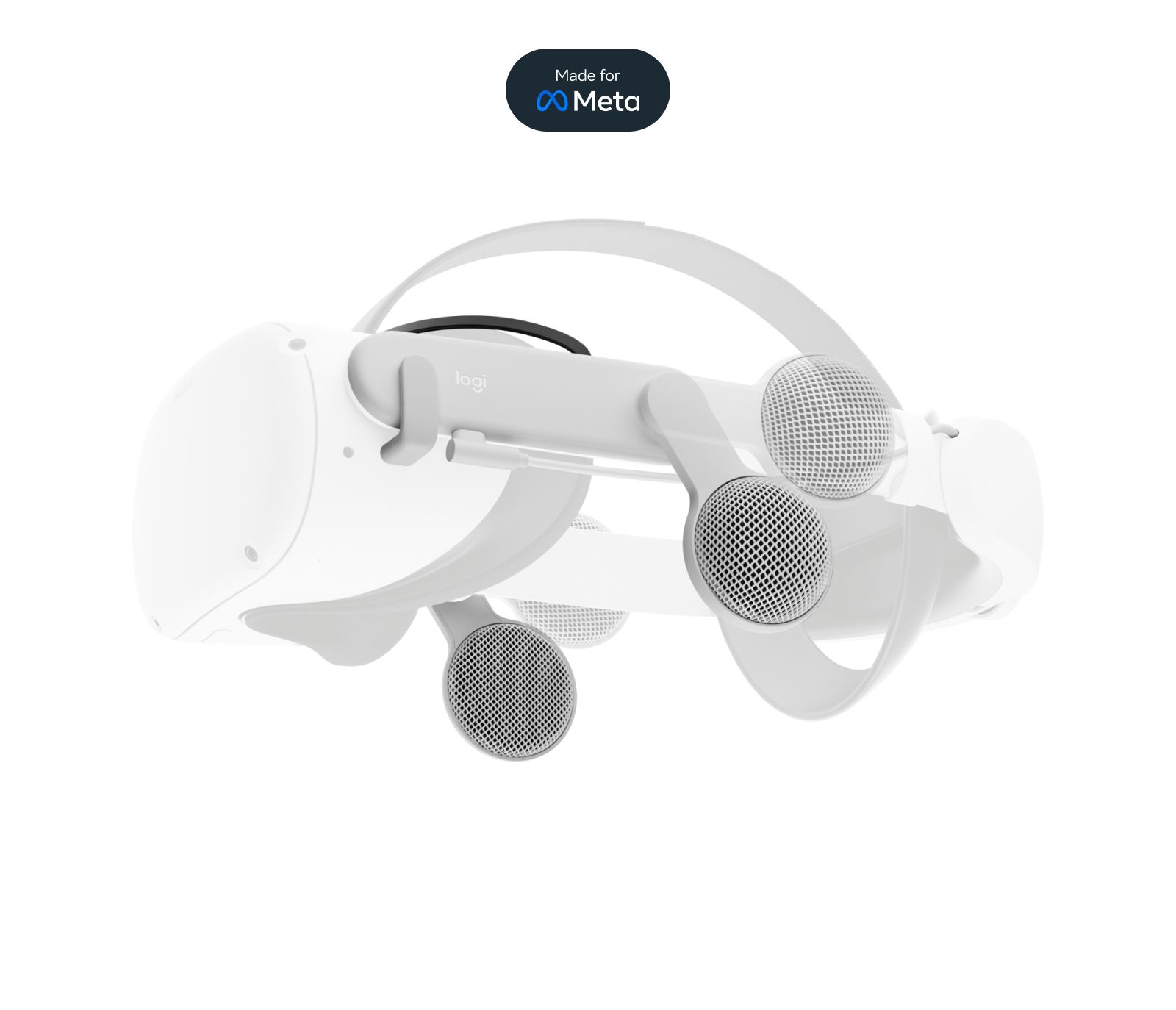 Logitech Chorus VR Off-Ear Headset voor Meta Quest 2 - Grijs