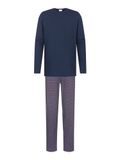 mey Herren Pyjama Lang Serie Red Tile