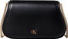 Calvin Klein Vrouwen Ck gebogen portemonnee op ketting LV04F1153G portefeuilles, zwart (zwart), één maat