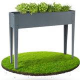 AREBOS Verhoogd plantenbed Metalen groentebed Plantenbak Metalen bed Bloembed
