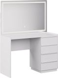Vicco Viktoria Kaptafel met licht – 110 cm met LED-spiegel Wit