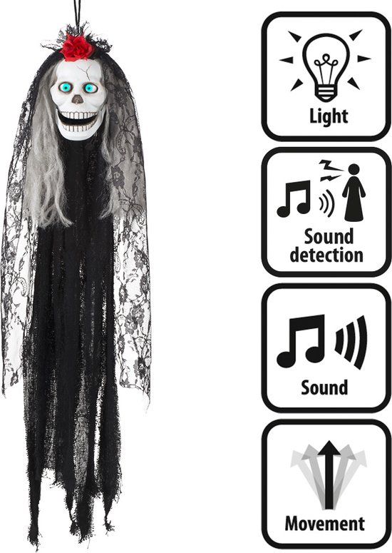 Boland - Decoratie Schedel crazy Catrina - Horror