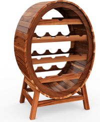 Monzana Étagère à vin pour 12 bouteilles - Bois d'acacia - Marron