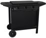 GRILL GARDEN Barbecue à gaz + plaque de cuisson - Noir - 3 brûleurs - Avec housse de protection - Allumage piézoélectrique