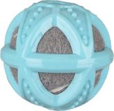 Flamingo Loekie Balle Chien TPR avec Balle Tennis Bleu/Gris Dia. 8cm