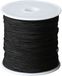 Creativ Company Polyester Koord Zwart | Polyester Draad | Hobby Koord | Sieraden Koord | Macramé Koord | 2mm | 50m | 1 rol