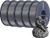 filament pour imprimante 3D, diamètre 1,75 mm, haute ténacité, gris