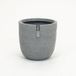 Capi Europe Planter ball rib Nl 932 grey speckled 35x34cm