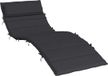 vidaXL Ligbedkussen 180x60x4 cm Oxford stof Zwart