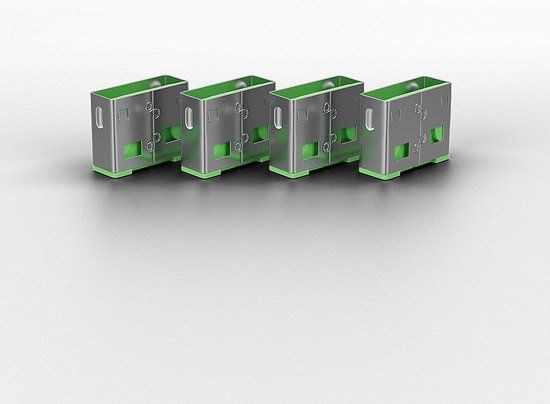 Lindy USB Port Blocker - USB-poortblokker - groen (pak van 10)