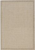 Giza Vloerkleed – Beige met Kader – Laagpolig & Modern – Voor Binnen & Buiten – 140x200 cm