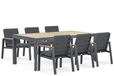 Lifestyle Garden Furniture Lifestyle Lifestyle Marietta/Rosarno 214/273 cm dining tuinset 7-delig