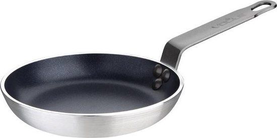 Vogue S340 - Blinis Pan - 15cm - Anti-Aanbak - Aluminium - Horeca & Professioneel