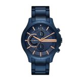 Armani Exchange AX2430 Heren Horloge Blauw Staal Chronograaf 46mm