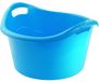 Hega Hogar Grote teil/afwasbak/kuip - kunststof - rond - handvatten - 45 x 27 cm - 18 liter - blauw