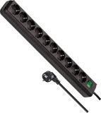 oCreon Eco-Line Multiprise avec interrupteur et câble de 3 m - Noir