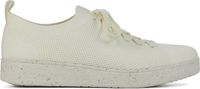 Fitflop™ Sneakers Dames - Lage sneakers / Damesschoenen - Canvas - FB6 - Gebroken wit - Maat 38