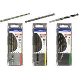 Tivoly Lot de 3 coffrets Hexa : 1 coffret de forets métal queue hexa 5pcs Ø 2 à 6mm + 1 coffret de forets béton queue hexa 5pcs Ø3 à 8mm + 1 coffret de mèches bois 3 pointes queue hexa 5pcs Ø3 à 8m