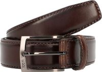 JOOP! Leren Riem Quilted Coll. Belt 3,5 CM W80 D`Brown Donkerbruin
