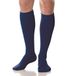 SCUDOTEX heren kniekousen, 280 denier, grote ontspanning, klassiek, met compressiesluiting, middelgroot, 18-21 Hg, kleur blauw, maat 5