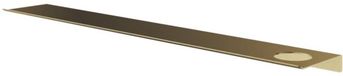 Hotbath &More Planchet 80 cm inclusief bevestigings rails met 1 uitsparing voor een zeepdispenser of beker Geborsteld messing PVD