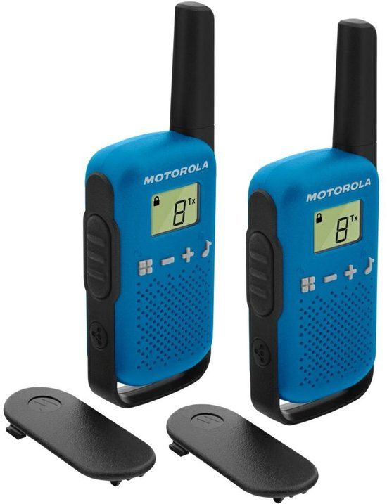Motorola TALKABOUT T42 Twin Pack - Zwart/Blauw