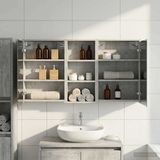 vidaXL Badkamermeubelset, 3-delig, 116 x 16 x 62,5 cm, Bewerkt hout